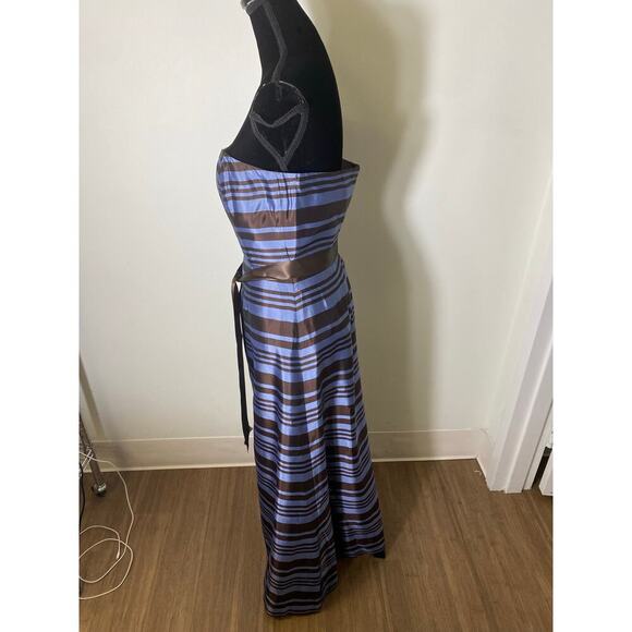 Kathlin Argiro Brown and Blue Ball Gown Sz 4 - Picture 5 of 6
